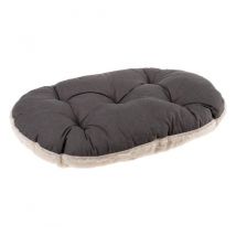 ferplast - Dog Cushion Cat Cushion RELAX F 89, 10 Dog bed, Cotton, fur, 85 x 55 cm Brown Cotton, Plush 85 x 55 cm.