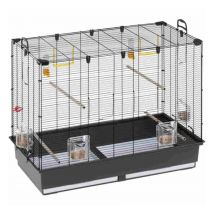 ferplast - Large Cage for Canaries, Parakeet Cage Exotic Bird Cage PIANO 6, with Revolving Feeders and Accessories, 87 x 46.5 xh 70 cm