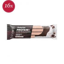Powerbar - Pack de 16 Barres Protéinées Protein Plus Low Sugar Chocolate Brownie - 16 x 35 g