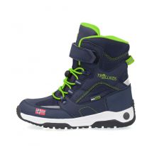TROLLKIDS - Snow Ankle Boots Navy and Light Green