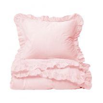 Helen George - Bed Linen Set - Size 3 = 240x240 cm + 2 x 65x65 cm - Pink