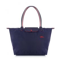 Longchamp - Shopping Bag Le Pliage L - Navy and Red