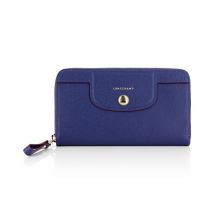 Longchamp - Leather Wallet Le Pliage Héritage - Blue