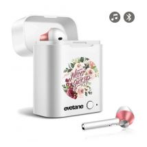 Evetane - Ecouteurs Bluetooth 5.0 - Multicolore