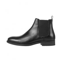 Jack & Jones - Leather Ankle Boots for Men - 44 EUR - Black