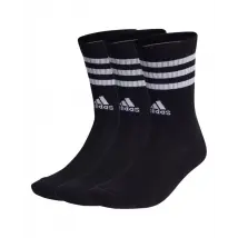 Calzini ADIDAS 3 STRIPES Cushioned BLACK x3, Taglia 37-39 40-42 43-45
