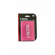 NOX Wristband Pink White Logo 2 pieces
