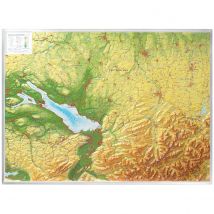 Georelief 3D Reliefkarte Bodensee