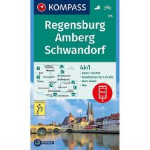 Kompass Verlag WK 176 Regensburg - Amberg - Schwandorf