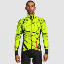 giacca termica ekoi marmo giallo fluo