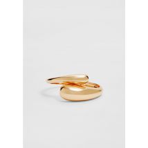 Stradivarius Bracelet manchette rigide  Or OS