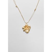Stradivarius Collier avec charm fleur  Or OS