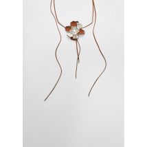 Stradivarius Ras-de-cou fleur contrastante  Gris OS