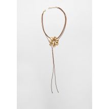 Stradivarius Collier cordon fleur  Or OS