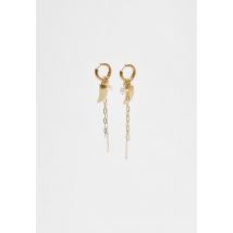 Stradivarius Boucles d’oreilles anneaux avec chaînes  Or OS