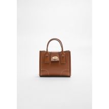 Stradivarius Tote bag surpiqûre fantaisie  Camel clair OS