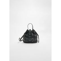 Stradivarius Sac bourse à bandoulière fleurs  Noir OS