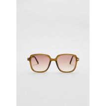Stradivarius Lunettes de soleil carrées  Marron OS