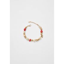 Stradivarius Bracelet fraises et perles  Or OS
