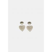 Stradivarius Boucles d’oreilles cœur  Gris OS