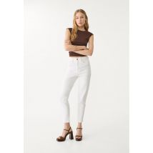 Stradivarius Jean D10 mom slim  Blanc 32