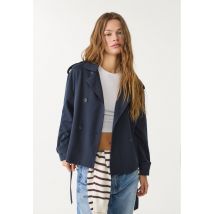 Stradivarius Trench court avec ceinture  Marine M