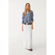 Stradivarius Blouse fluide imprimée  Bleu M