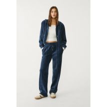 Stradivarius Pantalon jogger velours  Marine L