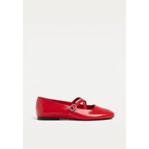 Stradivarius Ballerines à brides croisées  ROUGE  36