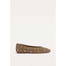 Stradivarius Ballerines cuir souple  MARRON 35