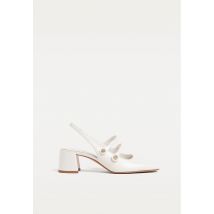 Stradivarius Ballerines à talon type Mary Jane  ÉCRU 38