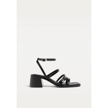 Stradivarius Sandales à talon large  NOIR  35