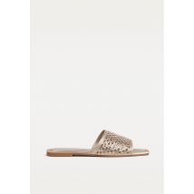 Stradivarius Sandales à strass  BEIGE 38