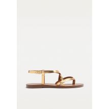 Stradivarius Sandale plate brides en cuir  OR 36