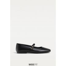 Stradivarius WIDE FIT. Ballerines bride avec boucle  NOIR  41