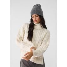 Stradivarius Pull col roulé maille torsadée  Pierre M