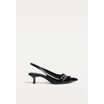 Stradivarius Chaussures ouvertes à l’arrière avec boucle  NOIR  37