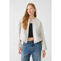 Stradivarius Blouson bomber soft  Écru S