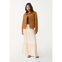 Stradivarius Blouson imitation daim  Camel clair S