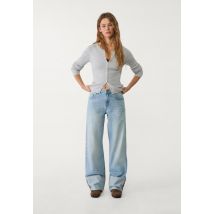 Stradivarius Jean large ourlet  Bleu clair 32