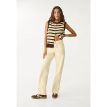 Stradivarius Jean D92 regular wide  Jaune pastel 34