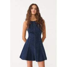 Stradivarius Robe courte en jean  DENIM BLEU MOYEN CLAIR DÉLAVÉ M
