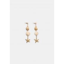 Stradivarius Longue boucle d'oreille sous la mer  Or OS