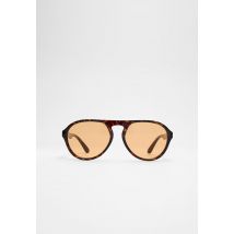 Stradivarius Lunettes de soleil style aviateur  Marron OS