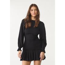 Stradivarius Robe cropped à volants  Noir S