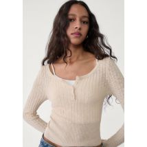 Stradivarius Pull col en V boutons  Pierre M