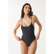 Stradivarius Maillot de bain brodé dos croisé  Noir M