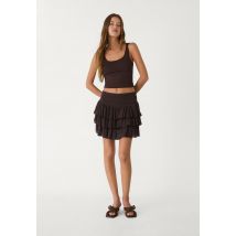 Stradivarius T-shirt en polyamide  Marron L