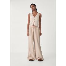 Stradivarius Pantalon wide leg avec lin  Pierre L
