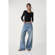 Stradivarius Jean baggy  Bleu clair 40